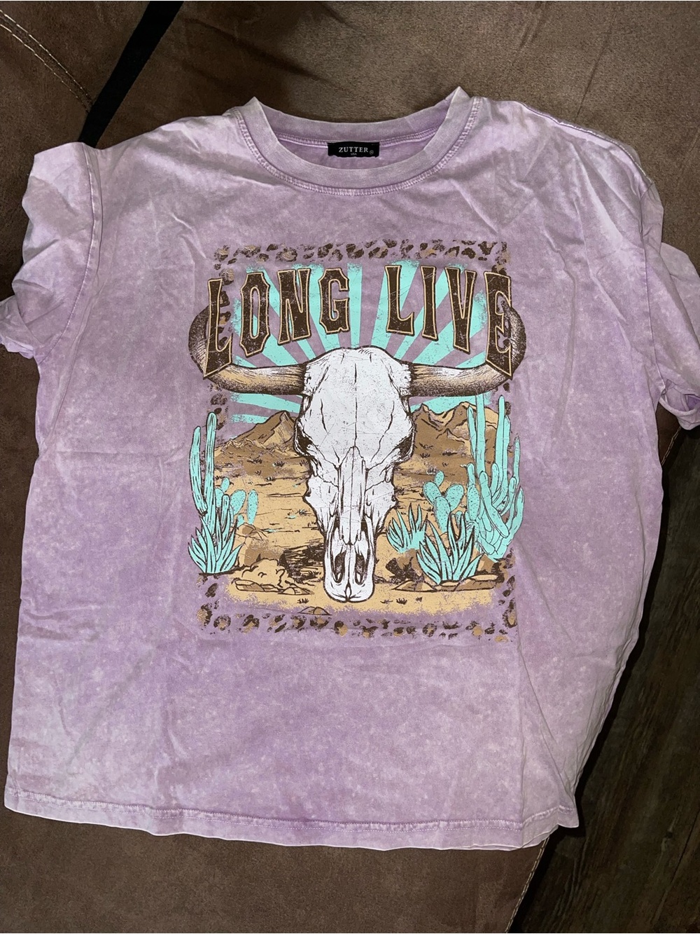 Zutter Purple Western Tee
